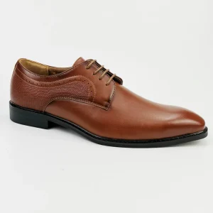 Mens Dress Shoes with PU Leather in Cap Toe Classic Oxford Formal Style Shoes for Men