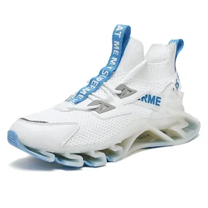 Men’s Fashion Breathable Sports Shoes Shock Absorption Increase Running Blade Basketball Shoes