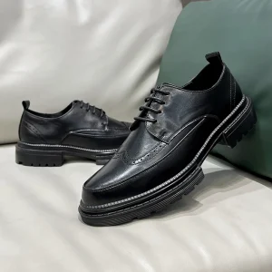 Men’s Fashion Casual PU Dress Oxford Shoes Soft Comfortable Business Office Style Formal Shoes