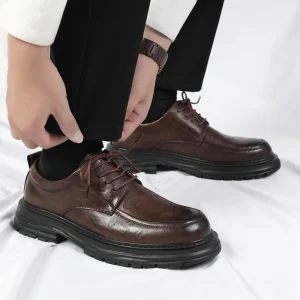 Men’s Fashion Casual Shoes Black Wedding Outdoor Lace up Walking Dress Men