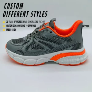 Men’s Fashion Casual Sports Sneakers Breathable Mesh Running Shoes Non-Slip Trainers for Outdoor & Daily Wear