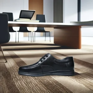Men’s Fashion Leather Dress Shoes Lace-Up Thick Soles Height Increasing Anti-Slip Breathable Lightweight