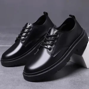 Men’s Fashion Shoes Male Fashion Business Formal Dress Leather Shoes Man Casual Shoes PU Leather Upper Flat