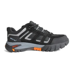 Men’s Fashion Welding Shoes Suede Leather Rubber Sole Steel Toe Cap No Laces Anti-Puncture Safety Boots Direct Factory