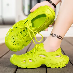Men’s Fashionable Anti Slip Summer Beach Sandals Trendy Style Platform Soft Thick Soled
