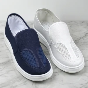 Men’s Fashionable Breathable Canvas Espadrilles Lace up Plastic Outsole Round Toe Casual Walking Shoes for Spring Summer