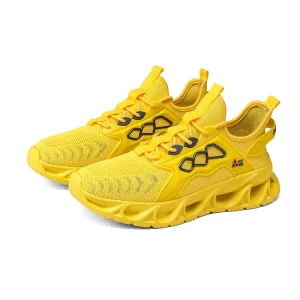 Men’s Fashionable Breathable Low Cut Lace Up Sports Shoes EVA Bottom Comfortable Fabric Upper Soft for All Seasons for Hiking