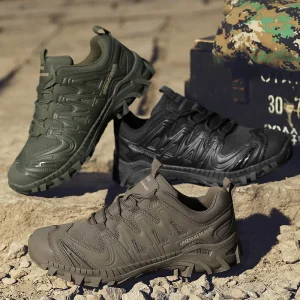 Men’s Fashionable Classic Breathable Sports Shoes Outdoor EVA Safety Anti-collision Comfortable Hiking Boots Steel