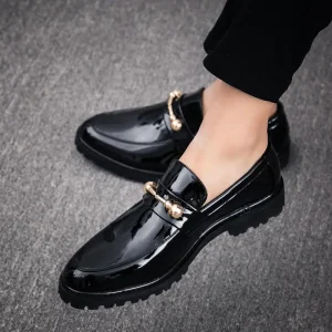 Men’s Formal Breathable Dress Shoes Autumn Wedding Styles New Business Collection Spring 37-43 Sizes Slip On Men’s Leather Shoes