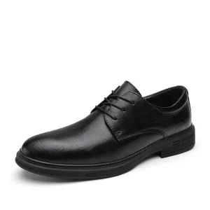 Men’s Formal Closed Toe Lace-Up Leather Shoes Large Size