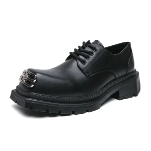 Men’s Formal Dress Leather Shoes Platform Fashion Wedding Leather Men Shoe Casual