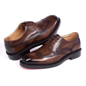 Men’s Formal Genuine Leather Classic Comfort Winter Wedding Shoes Luxury Business Design Oxford Lace-Up