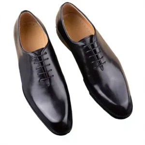 Men’s Formal Office Oxford Dress Shoes Breathable Anti Slippery Lightweight Rubber Outsole Lace Up Closure Closed Toe Design