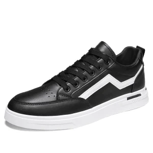 Men’s Four Seasons Casual Low Top Breathable Skateboarding Shoes Waterproof Walking Shoes for Spring Skateboarding Board