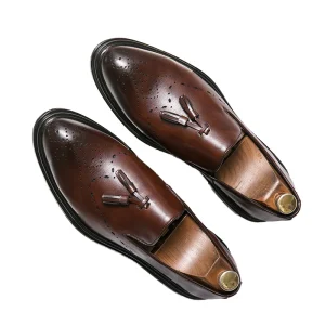 Men’s Full Size Casual British Dress Oxford Genuine Shoes Wedding