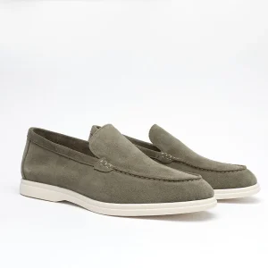 Men’s Genuine Hand Made Cow Leather Casual Shoes Suede Loafers