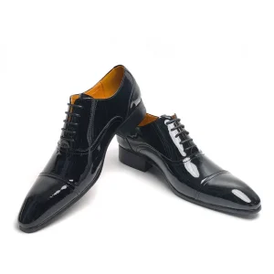 Men’s Genuine Leather Dress Shoes for Office Handmade British Style Business