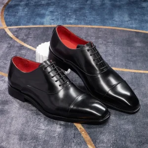 Men’s Genuine Leather Lace up Oxfords High Quality Handmade Formal Office Shoes