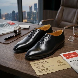 Men’s Genuine Leather Oxford Shoes Men Business and Wedding Dress Shoes
