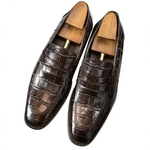 Men’s Genuine Leather Oxfords Dress Shoes Closed Toe Spring Summer High Quality