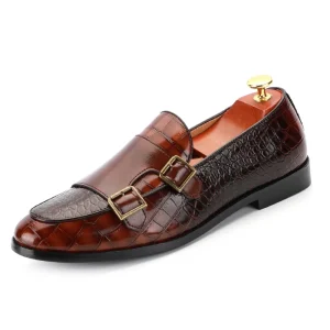 Men’s Genuine Leather Oxfords Dress Shoes Pointed Wedding Slip-On Closure Business Style for Spring Summer Parties