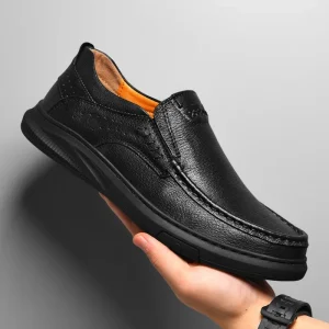 Men’s Genuine Leather Shoes Classic Vintage Loafers Casual Soft Sole Men’s Sports Shoes Moccasin Loafers Zapatillas Hombre