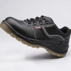 Men’s Genuine Leather Steel Toe Industrial Safety Shoes Breathable Work Boots From Factories