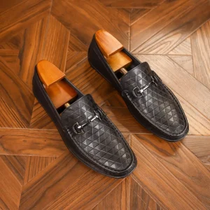 Men’s Genuine Leather Summer Slip on Driving Casual Loafers Comfortable Rubber Sole Fashion Trend Shoes