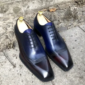 Men’s Goodyear Welted Handmade Calf Leather Shoes Classic Derby Light Brown Breathable Dress Wedding Shoes