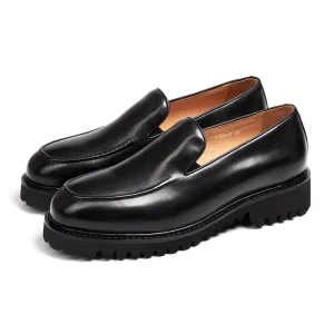 Men’s Handmade Real Leather Casual Dress Shoes Comfortable Slip-On Loafers for Winter Summer Spring for Work-Available