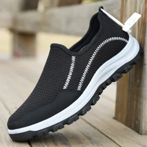 Men’s Height Increasing Casual Shoes Canvas Upper with Breathable Mesh Lining for Autumn Outdoor Hiking and Sports