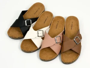 Men’s Herringbone Outwear Sandals Fashionable Flower Flat Platform Slippers with Large Sole for Summer and Spring Seasons