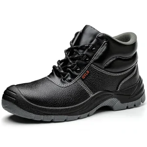 Men’s High Cut S3 SRC Steel Toe Safety Shoes Industrial Mining Work Boots Microfiber Upper Slip Resistant for Winter