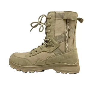 Men’s High Cut Tactical Boots Suede Upper Steel Toe Anti-Puncture Midsole Breathable Lining Rubber Outsole