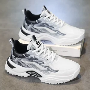 Men’s High End Wear Resistant Running Shoes Fatigue Free Premium Casual Shoes Outdoor Walking Daily Sports Sneaker