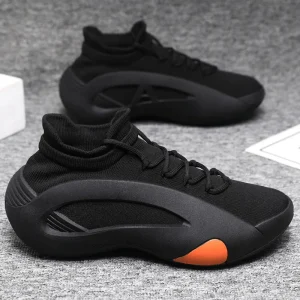 Men’s High Quality Casual Walking Shoes Comfortable Height Increasing Design Lace Up Closure Autumn New Mesh Sports Shoes