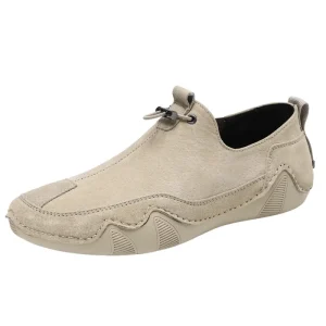 Men’s High Quality Style Sneakers Casual Shoes Leather Loafers with Breathable EVA Insole Slip on
