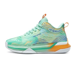 Men’s High Top Basketball Shoes Breathable Mesh Anti-Slip Wear-Resistant Shock Absorption Professional Sports Sneakers