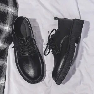 Men’s High Top Formal Leather Dress Shoes Comfortable Business Office Fashion Footwear for Daily Use and Special Occasions