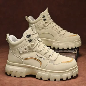 Men’s High-Top Shoes Summer New Model KA02 Thick-Sole Non-Slip Rubber Outsole for Boots Outdoor Wear-Resistant Work