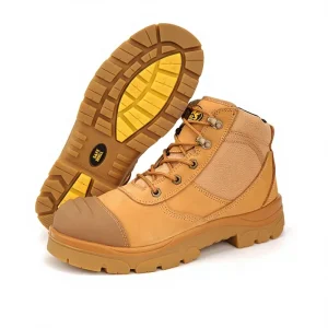 Men’s High-Top Steel Toe Martin Boots Anti-Slip Puncture-Proof Safety Shoes Heavy Duty Steel Insole for Summer