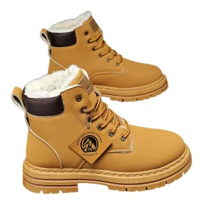 Men’s High Top Waterproof Anti-Slip Oversized Workwear Boots British Style PVC Versatile Sports Board Shoes for Winter Autumn