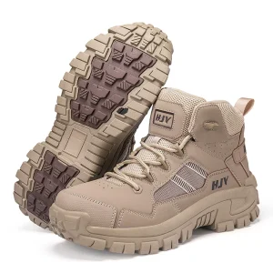 Men’s High quality Fashionable Comfortable Hiking Boots for Outdoor Anti slip Training and High Top Mountaineering Sports