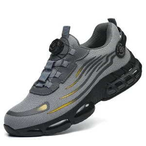 Men’s High top Safety Shoes Steel Toe Anti smashing Anti puncture Breathable TPU Sole Comfort Labor