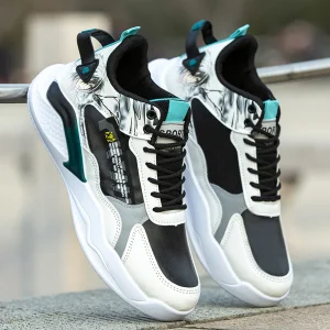 Men’s High top Skateboards Soft soled Non slip Versatile Athleisure Running Shoes SY39 44