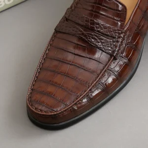 Men’s Imported for Leather Formal & Casual Shoes 100% Genuine Leather Brown Slip-On Breathable Factory Direct Sale