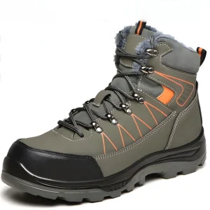 Men’s Industrial Winter High top Industrial Safety Steel Toe Safety Shoes