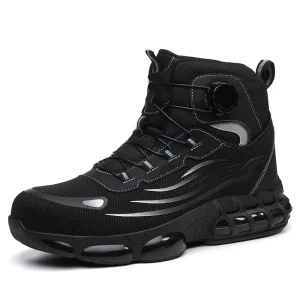 Men’s Industrial Work Safety Footwear Breathable Anti Smash Steel Toe Construction Boots Winter Summer Sports Labor Safety Shoes