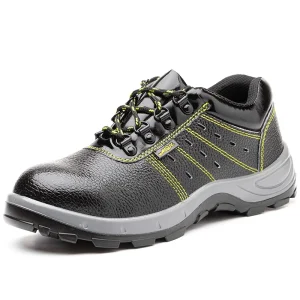 Men’s Industrial Work Safety Shoes Genuine Leather PU Sole Waterproof Mining Construction Zapatos De Seguridad