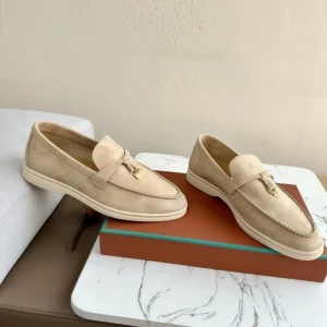 Men’s LP Head Loafers Soft-Soled Flat-Heel Casual Single-Layer Slip-On Bean Shoes